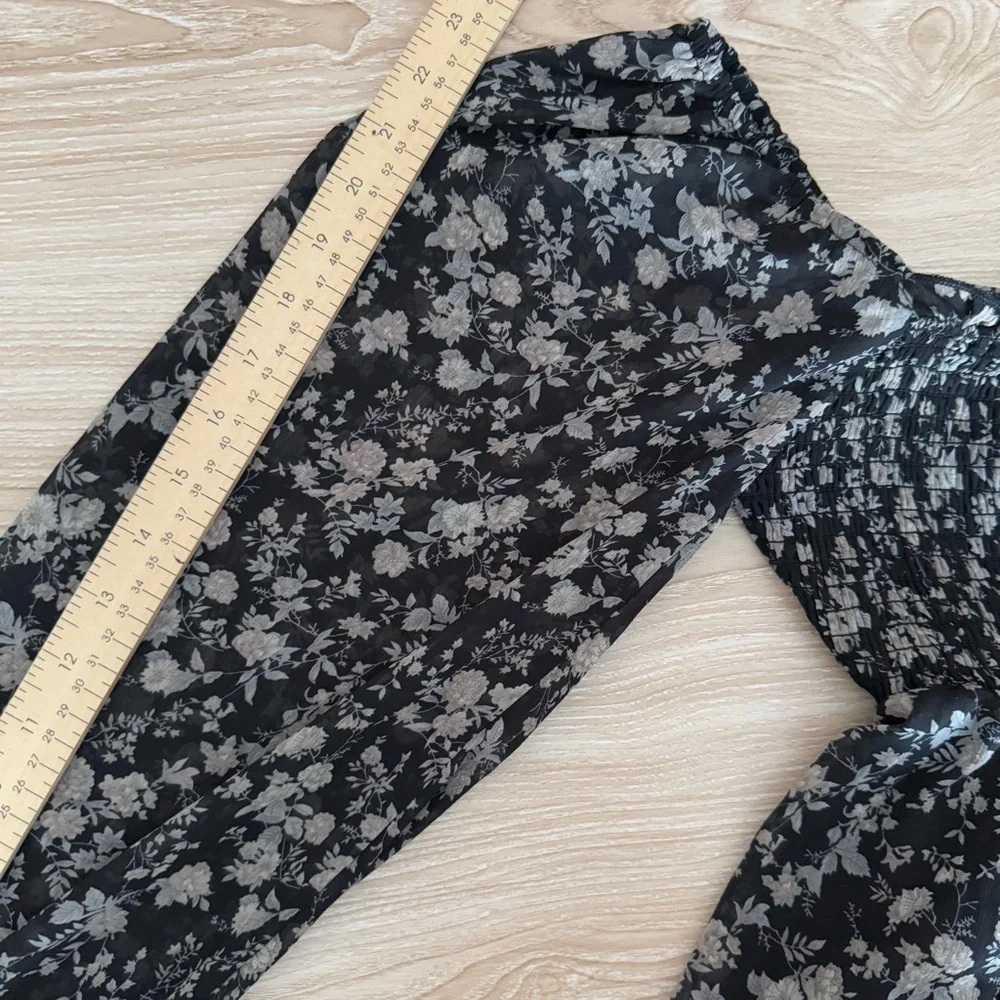 Altar’d State XS Brentwood Floral Mini Dress Whimsigoth Smock Bustier babydoll - Picture 10 of 10